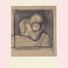 Seated mother hugging het child